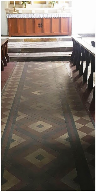 Victorian Floor Before Cleaning Rishton Church