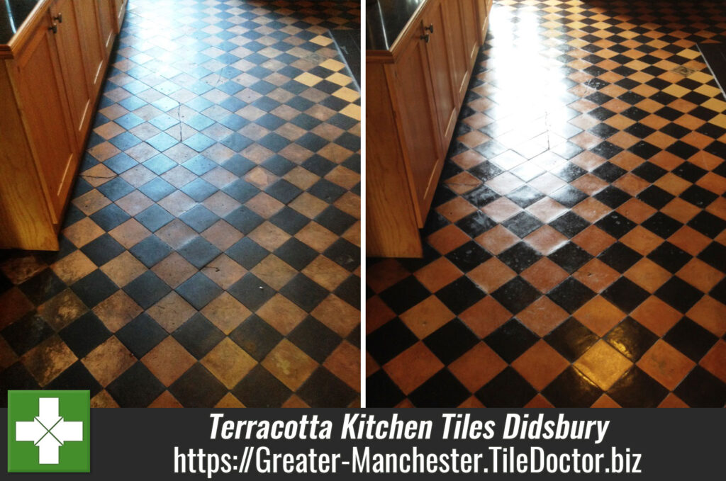 Cleaning Terracotta Kitchen Tiles in Didsbury