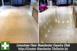 Limestone Tiled Floor Maintained at Manchester Country Club