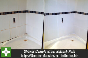 Shower Cubicle Tile and Grout Refresh in Hale