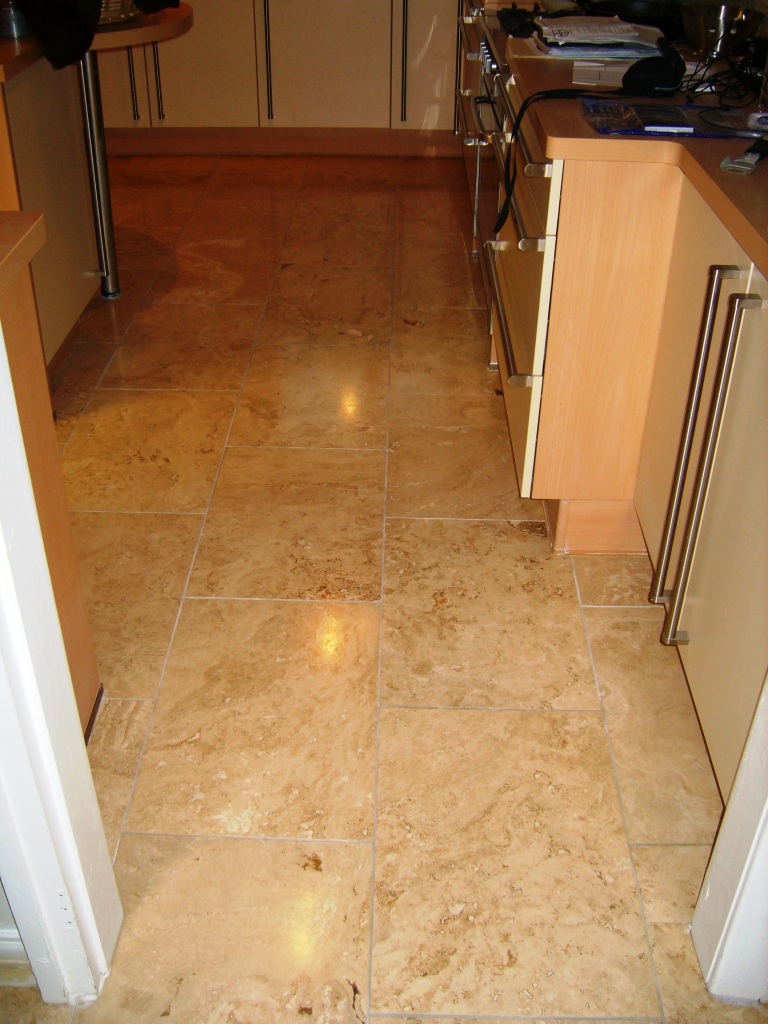 Stockport Travertine Tiled Floor After