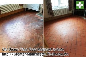 Old Quarry Tiled Floor Restored in Hale