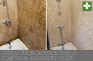 Bathroom Wall Tile Before and After Renovation in Stockport