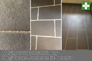 Slate Affect Porcelain Floor Before After Restoration Bury