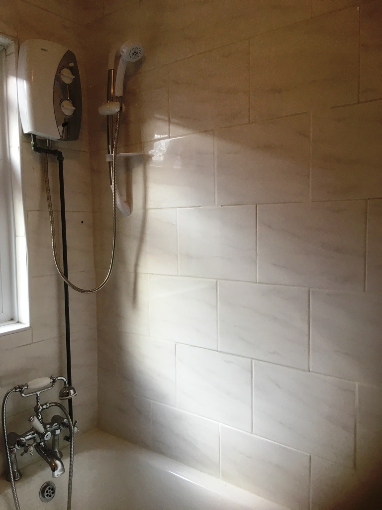 Ceramic Tiled Bathroom Before Renovation Levenshulme