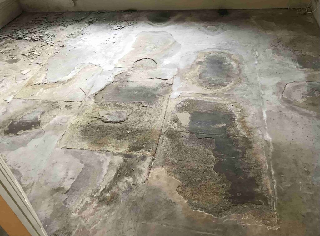 Flagstone Floor Before Renovation Saddleworth